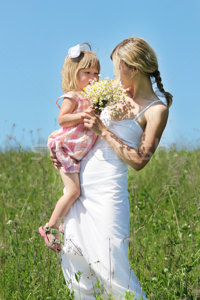 Mère peu fille nature maman femme [[stock_photo]] © koca777