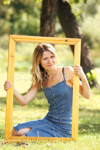 Femme cadre jeune femme famille cheveux fond [[stock_photo]] © koca777