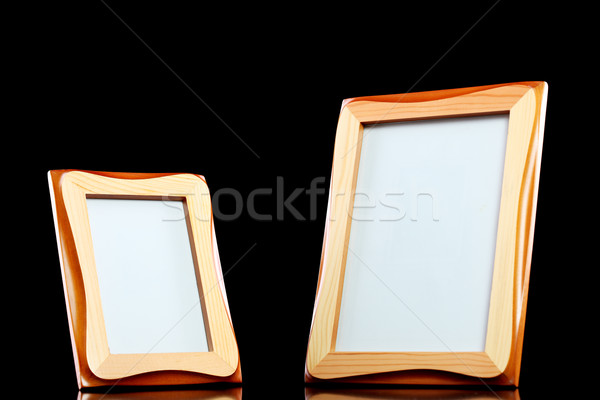Zdjęcie ramki dwa czarny szkła Zdjęcia stock © kokimk