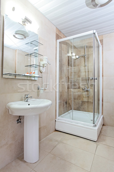 Ceramiczne elementy piękna łazienka domu kąpieli Zdjęcia stock © kokimk