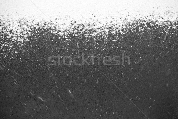 Eingefroren See abstrakten Schnee fallen Meer Stock foto © kokimk