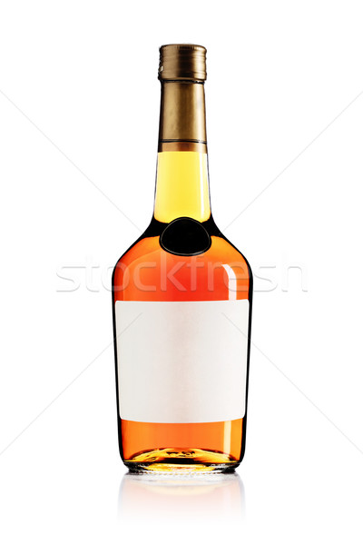 şarap brendi şişe yalıtılmış beyaz dizayn Stok fotoğraf © kokimk