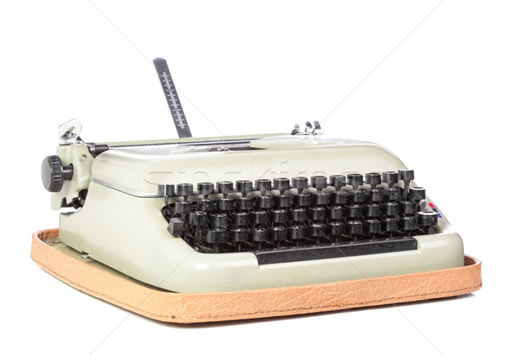 Yazarak makine eski stil beyaz ofis Stok fotoğraf © kokimk
