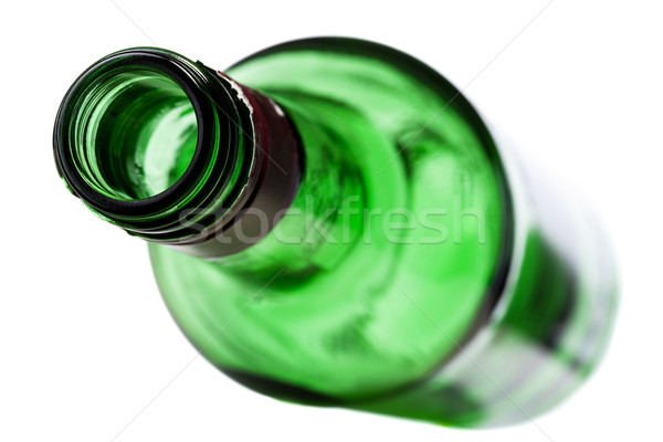 Pusty alkoholu butelki odizolowany biały Zdjęcia stock © kokimk