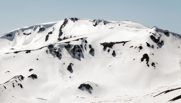Zimą krajobraz mały góry region Macedonia Zdjęcia stock © kokimk