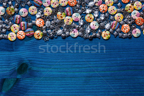 Decorações roupa belo botões estilista brilhante Foto stock © koldunov