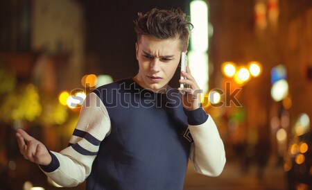 Charming young model with umbrella Stock photo © konradbak