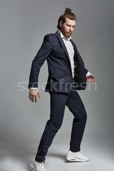 Fashion style photo of a handsome man Stock photo © konradbak