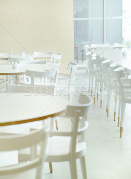 White and bright restaurant's interior  Stock photo © konradbak