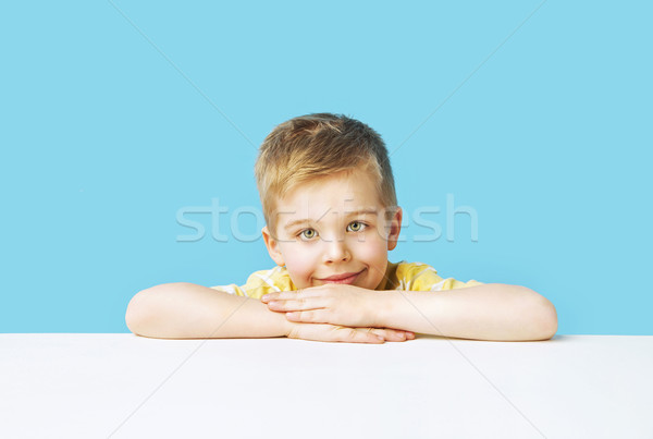 Stock photo: Portrait of the calm cute boy