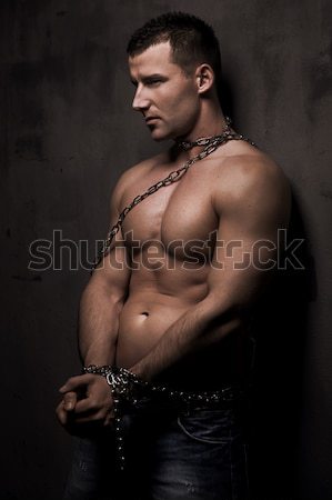 Vogue style photo of a young man Stock photo © konradbak