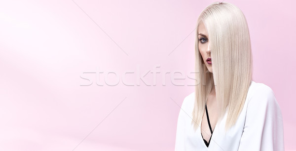 Portrait of an elegant blond woman Stock photo © konradbak