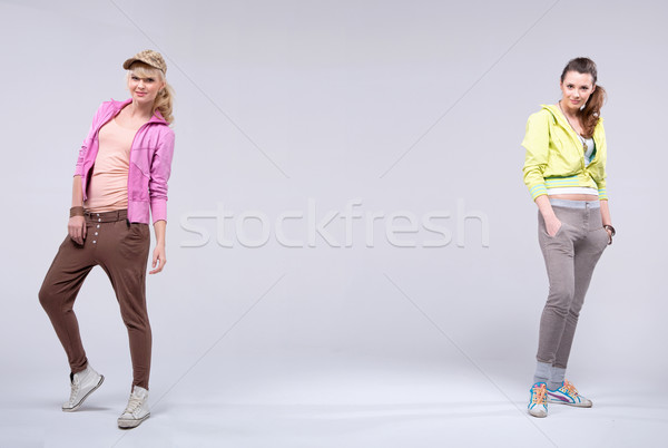 Deux détente posent jeunes musique homme [[stock_photo]] © konradbak