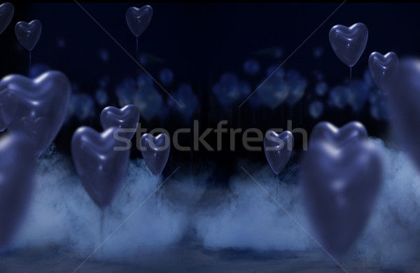 Stock photo: Studio background with hearts