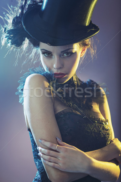 портрет заманчивый молодые женщины модель Top Сток-фото © konradbak