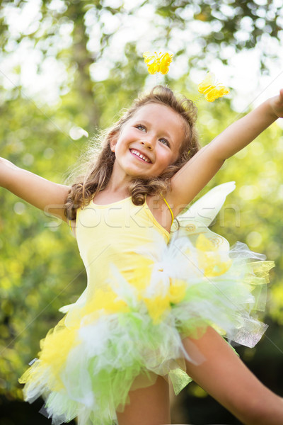 Stockfoto: Cute · klein · meisje · dansen · ballet · dame