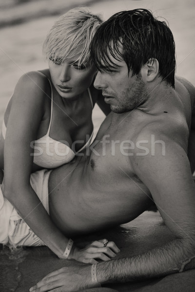 Intimacy on the sand Stock photo © konradbak