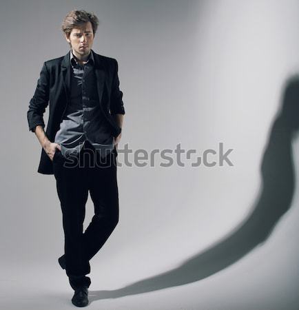 Stock foto: Sinnliche · Dame · unschuldig · Mann · guy