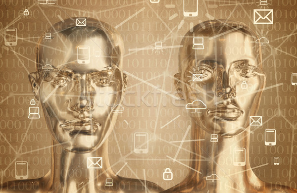 Stock photo: Artificial intelligence concept - Internet, network, globalizati