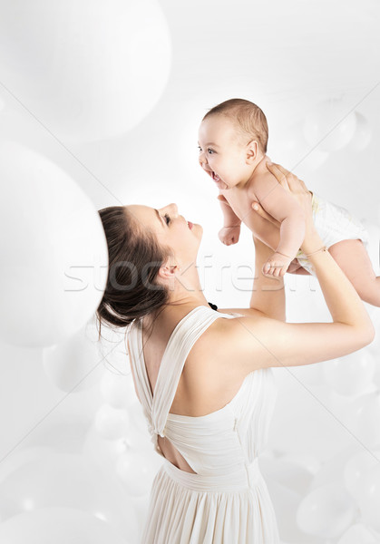 Foto stock: Bastante · mamá · amado · hija