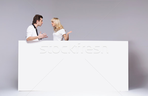 Argument jeunes Nice couple affaires [[stock_photo]] © konradbak