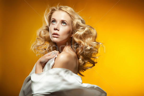 Portrait of beautiful blond woman  Stock photo © konradbak