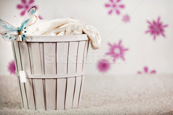Photo-illustration of a wicker basket Stock photo © konradbak