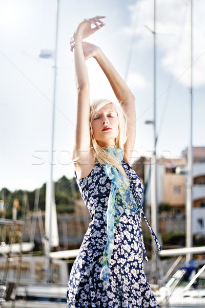 Stock photo: Young attractive blond beauty