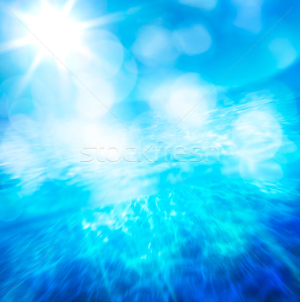 Mavi yaz deniz güneş doğa dalgalar Stok fotoğraf © Konstanttin