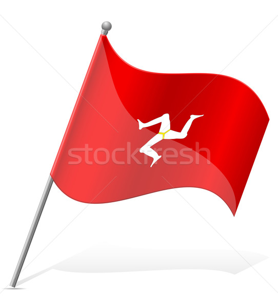 flag Isle of Man vector illustration Stock photo © konturvid