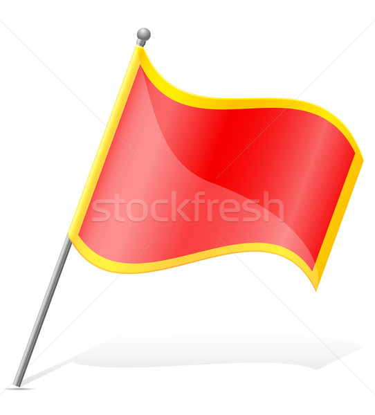 Flagge Montenegro isoliert weiß Welt Malerei Stock foto © konturvid