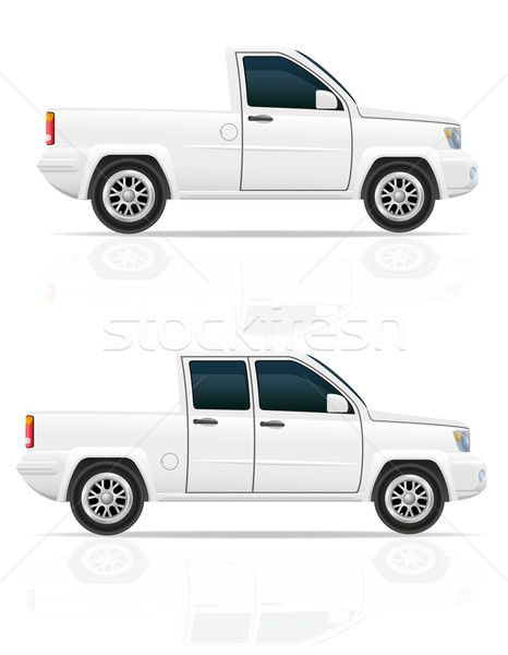 car pick-up vector illustration Stock photo © konturvid
