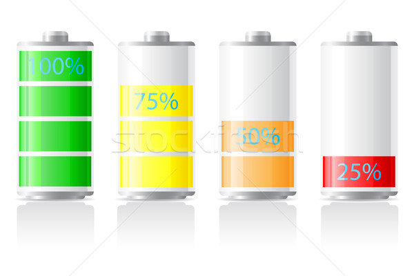 icons charge battery vector illustration Stock photo © konturvid