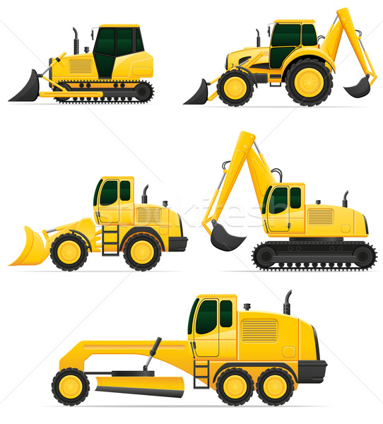 car equipment for construction work vector illustration Stock photo © konturvid