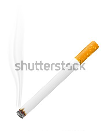 burning cigarette vector illustration Stock photo © konturvid