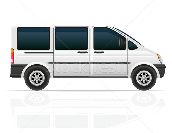 van for the carriage of passengers vector illustration Stock photo © konturvid