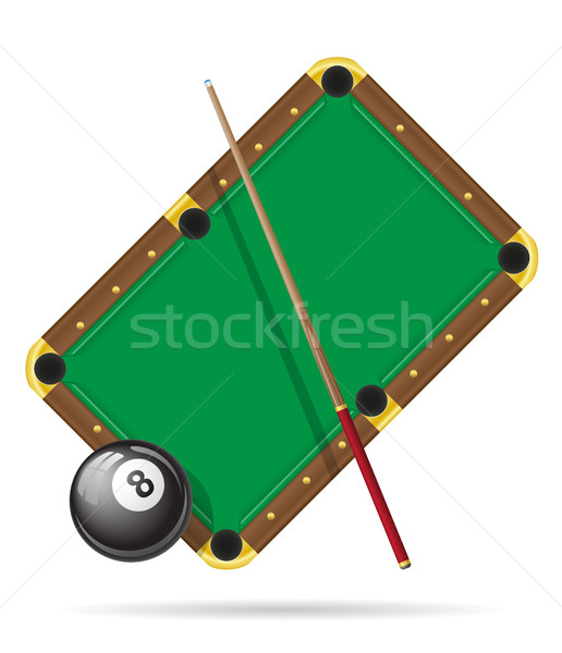 billiards pool table vector illustration Stock photo © konturvid