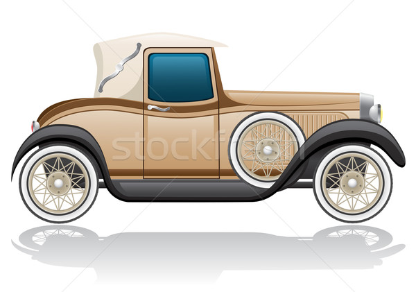 old retro car vector illustration Stock photo © konturvid