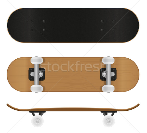 skateboard vector illustration Stock photo © konturvid