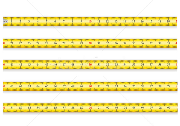 measuring tape for tool roulette vector illustration EPS 10 Stock photo © konturvid