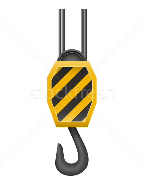 hook a crane for lifting goods vector illustration Stock photo © konturvid