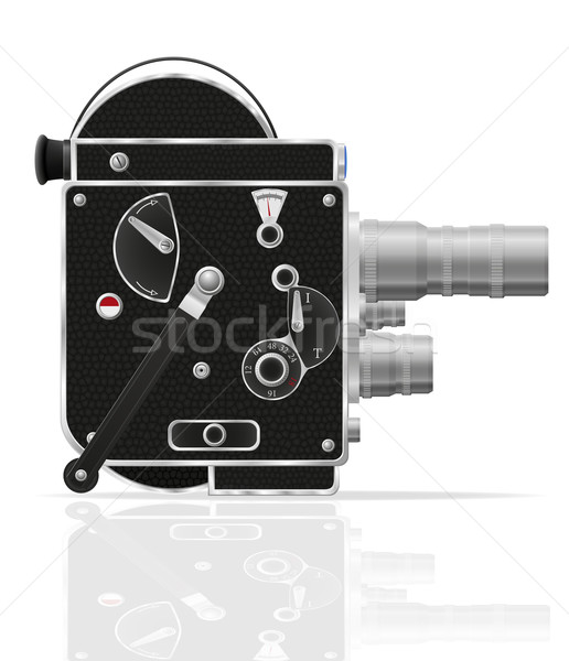 Vieux rétro vintage film caméra vidéo isolé Photo stock © konturvid