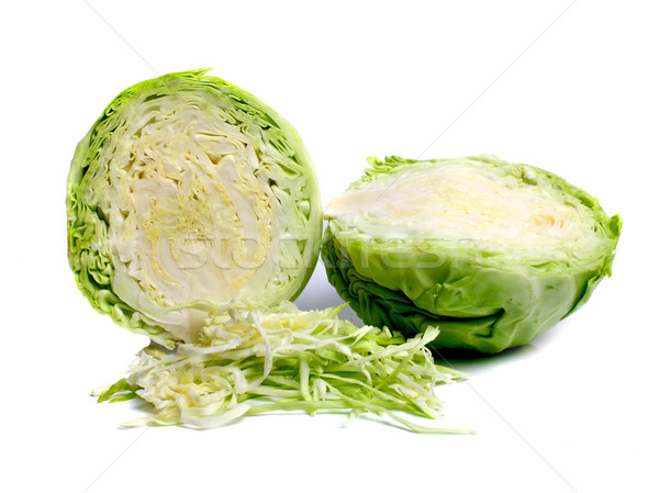 cabbage cut on two halves Stock photo © konturvid