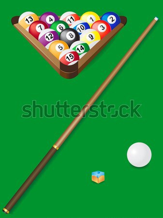 billiards vector illustration Stock photo © konturvid