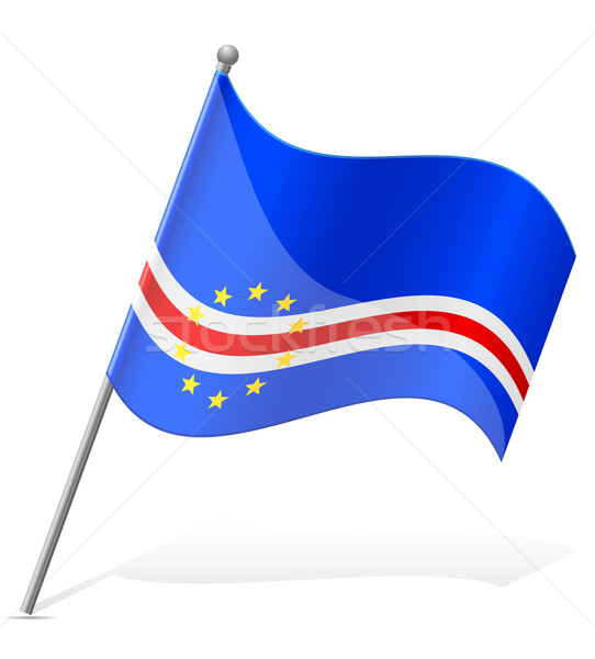 flag of Cape Verde vector illustration Stock photo © konturvid