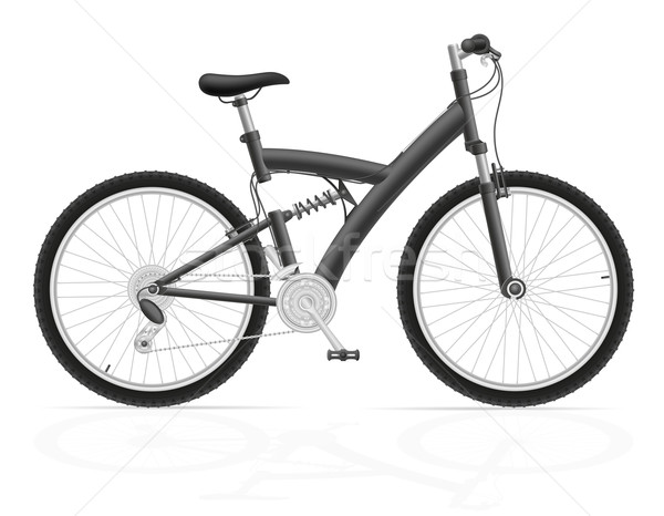 Sportok bicikli hátsó lengéscsillapító izolált fehér Stock fotó © konturvid
