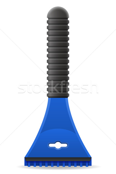 scraper for cleaning car from snow and ice vector illustration Stock photo © konturvid