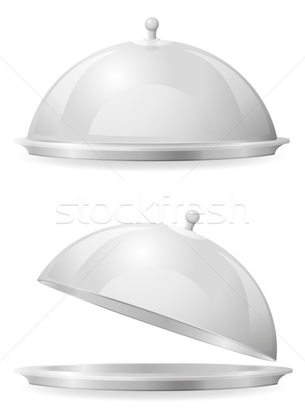 food tray and lid for restaurant vector illustration Stock photo © konturvid