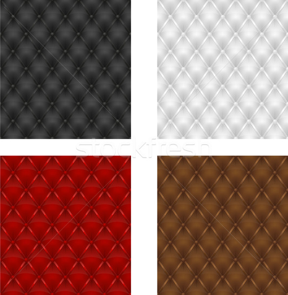 set multicolored leather upholstery seamless background Stock photo © konturvid