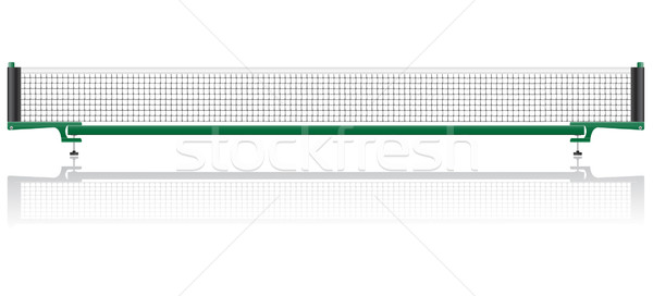 Netto tenis stołowy ping pong odizolowany biały tabeli Zdjęcia stock © konturvid